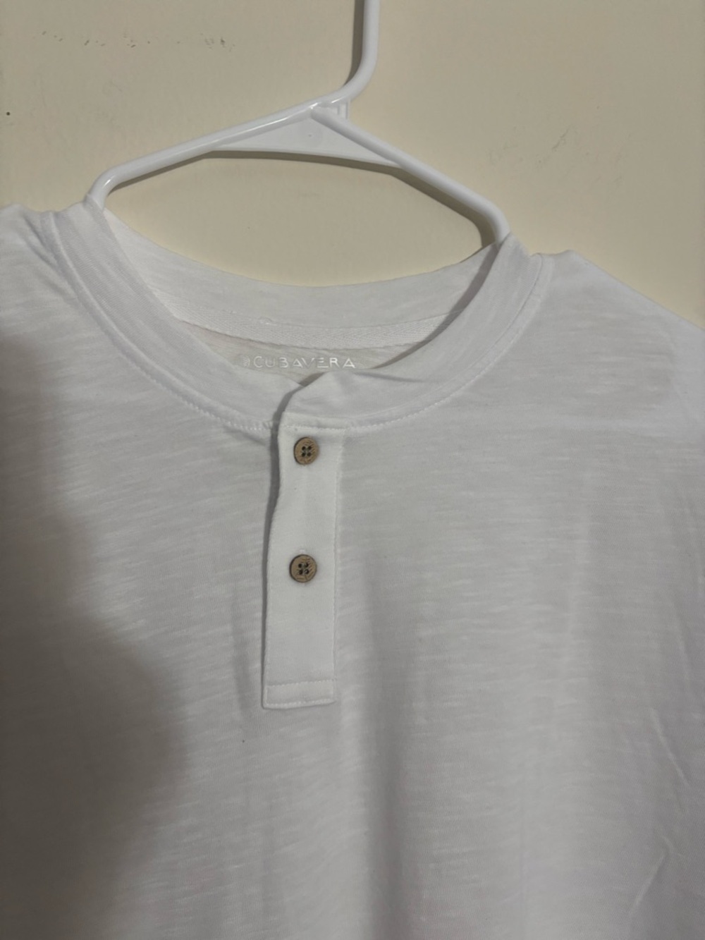 Cubavera Men’s White Henley Short Sleeve Shirt Size XL - Picture 2 of 10